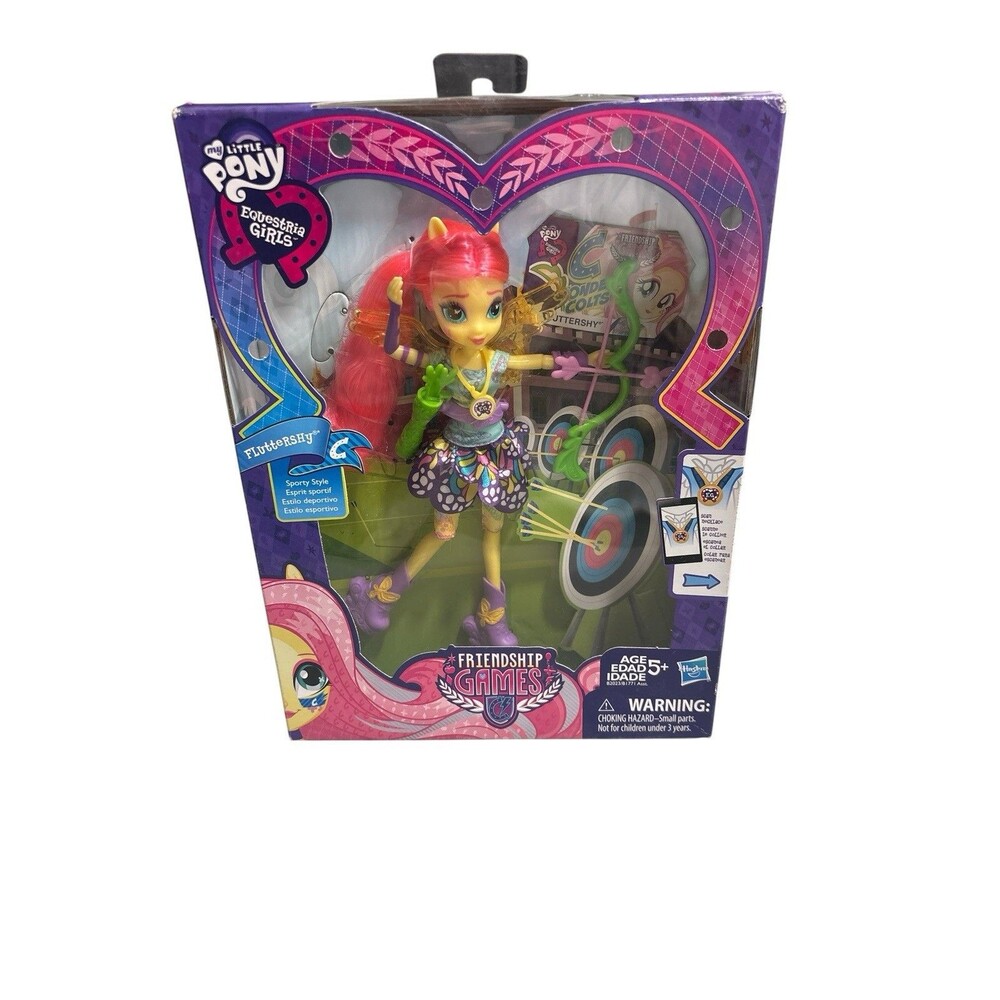My Little Pony Fluttershy Sporty Style Equestria Girls Friendship Games Doll New